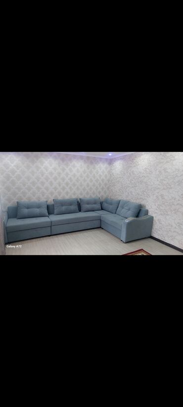 мебель садик: Угловой диван, цвет - Синий, В рассрочку, Новый
