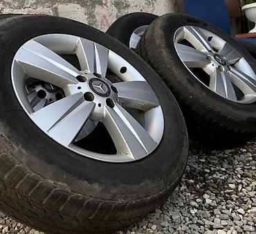 teker aparat: Mercedes-Benz orijinal yüngül lehimli disk dəsti (4 ədəd) – təkərlərlə — 2