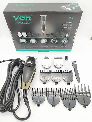 Trimmerlər və saç qırxan maşınlar: VGR 099" Təsviri: Birbaşa şəbəkə ilə kişilər üçün Trimmer dəsti 3in1 — 14