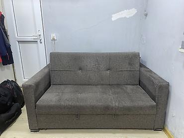Qonaq otağı üçün çevrilə bilən divan - Rəng: tünd boz - Mexanizm