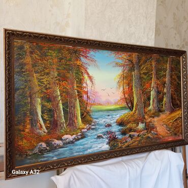 Şəkillər, tablolar: Ölçü 120/80 (12 ədəd). Böyükdürlər. Kətan parça üzərində yağlı boya — 8