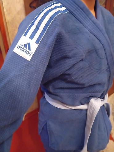 Детская одежда и обувь: Adidas uşaq cüdo kiminosu (judogi) – mavi rəng - Brend: Adidas — 2