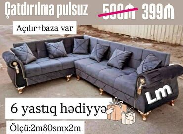 Mətbəx mebeli: Künc divan, Yeni, Açılan, Bazalı