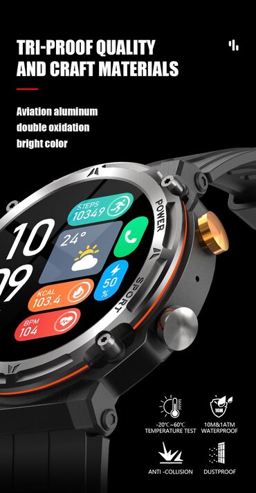 Ručni satovi: Smart watch, Muški — 20