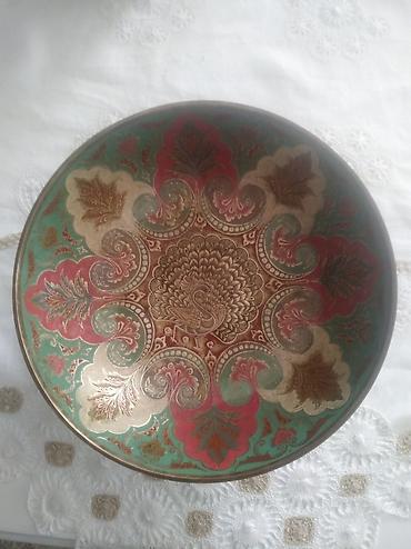 ваза индия: Böyük həcmli Latun meyvə qabı.Hindistan.1970-ci illər.İdeal — 2