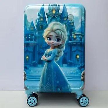 Rančevi, torbe i koferi: Dečiji kofer na točkiće – motiv ledene princeze - Tvrda školjka sa — 15