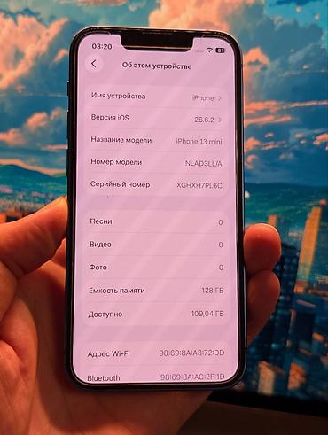 радар: IPhone 13 mini, Б/у, 128 ГБ, 93 % — 8