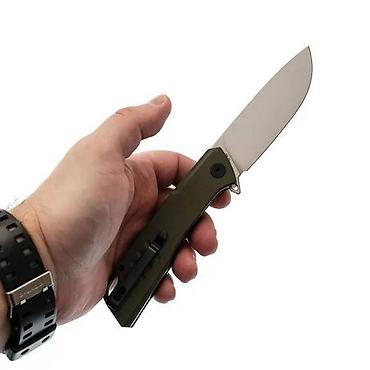 Охота и рыбалка: Складной нож Petrified Fish Loco PFB02GRS, сталь D2, рукоять G10 - — 5