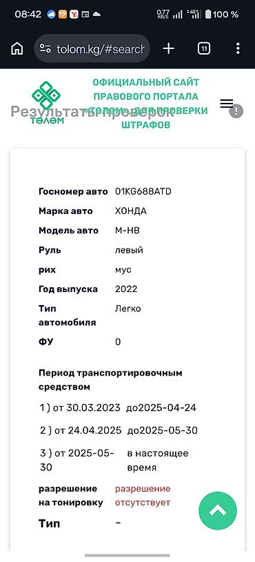 honda электромобиль: Honda M-NV: 2022 г., Автомат, Электромобиль, Кроссовер — 6