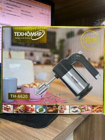 шивейа машина: Миксер “Техномир” TH-6620 . Мощность: 1000 Вт. Количество насадок: 2