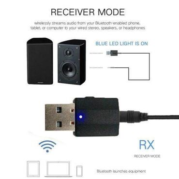 адаптор: Bluetooth адаптер 5,0 аудиоприемник 2 в 1 USB передатчик