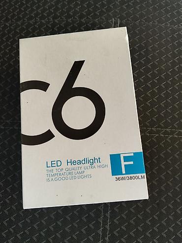 C6 LED Headlight far lampası dəsti.H4 dü pərlidi,ideal vəziyyətdədir