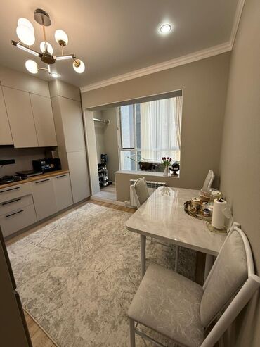 продажа квартир, бишкек 3 комн кв 106 серии: 2 комнаты, 50 м², Элитка, 6 этаж, Дизайнерский ремонт