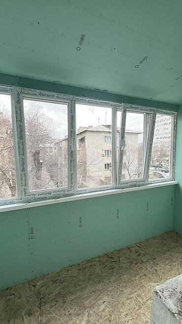 закрытие балкона: Остекление и обшивка балкона “под ключ” - ПВХ-остекление: 4 створки — 4