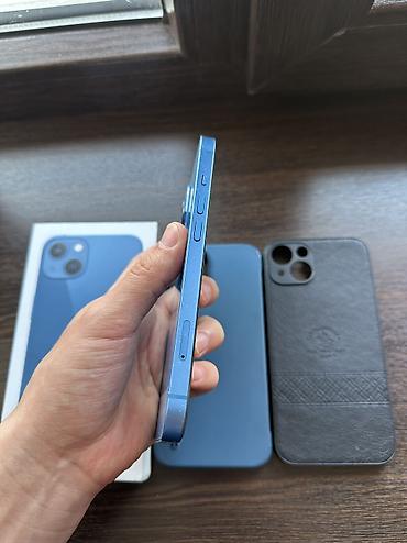 Apple iPhone: IPhone 13, Б/у, 256 ГБ, Синий, Защитное стекло, Чехол, Кабель, 766 % — 6
