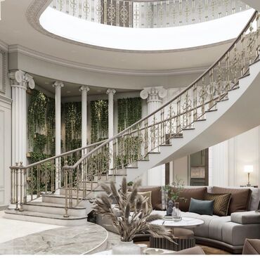 Бетонные лестницы: Бетонная лестница Для дома, Бесплатная консультация, Форма лестницы: Много-маршевая, Стиль: Лофт — 7