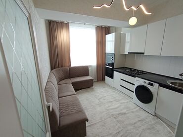 кара балта квартиры продажа: 1 комната, 33 м², Элитка, 9 этаж, Евроремонт