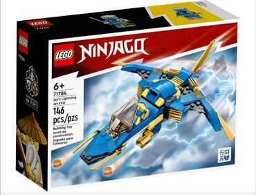 игрушка самолёт: Lego Ninjago 71784 Реактивный Самолёт ✈️ Джея EVO,146 деталей
