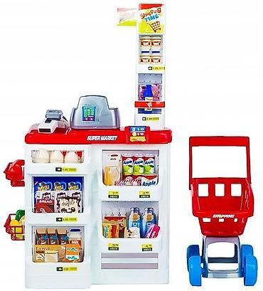 mou obuca: Supermarket štand za decu sa kasirom, vagu i skenerom – ECO TOYS Šifra — 1