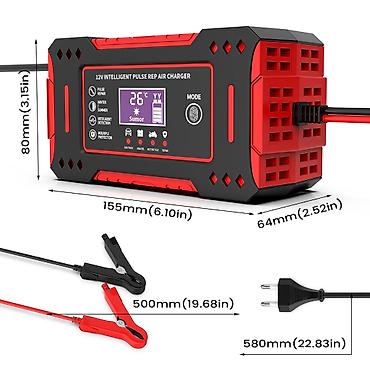 tesla charger: 12V Intelligent Pulse REP AIR Charger – ağıllı akkumulyator şarj — 6