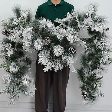 🎄 Prelepa snežna novogodišnja girlanda 🎄 Bogata dekorativna girlanda