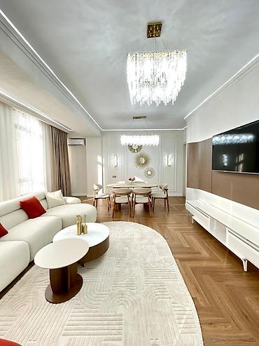 506: 3 комнаты, 104 м², Асанбай мкр Элитка, 9 этаж, Дизайнерский ремонт — 1