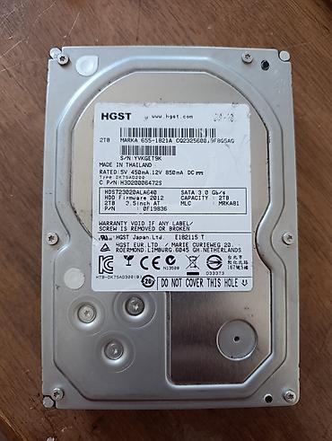 HGST 3.5" daxili sərt disk – 2TB Problemsiz İşlək vəziyyətdə.Öz