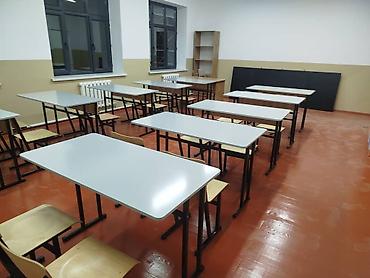 Парты: Парта, Новый, С полками, Для мальчика, Взрослая, ДСП, Платная доставка, цвет - Серый — 5