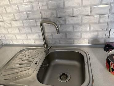 Santexnika: İşlənmiş Kvadrat Mətbəx çanağı, Paslanmaz polad — 2