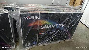 aoc 32: Срочная акция телевизор YASIN 43 cmart android 14 Модель 43E9000 Цена — 8