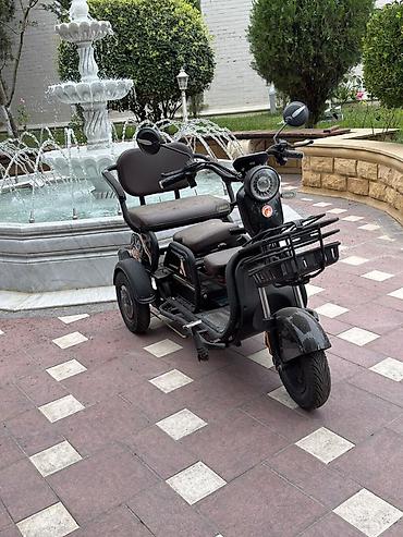 skuter motor elektrik: Elektrikli üçtəkərli skuter – çoxoturacaqlı, şəhərdaxili rahat — 4
