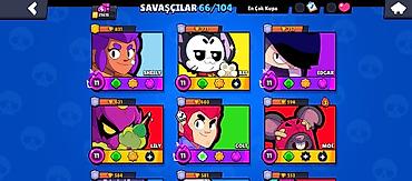 Digər: Brawl Stars hesabı – R_REVAN_2008 - Kupa yolu: 21,615 - Savaşçılar — 16