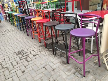 Restoran mebeli: Hundurluk 72 Bar oturacaqlari material demirdir oturan yeri kojadir — 2