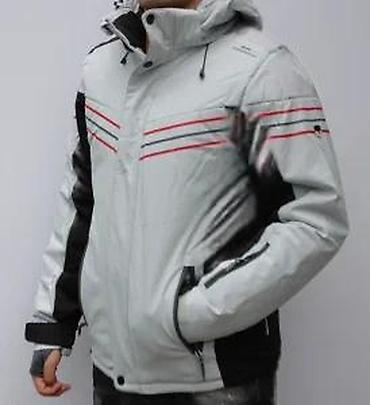 Zimske jakne: Muška zimska jakna sa kapuljačom - Boja: svetlosiva sa crnim — 14