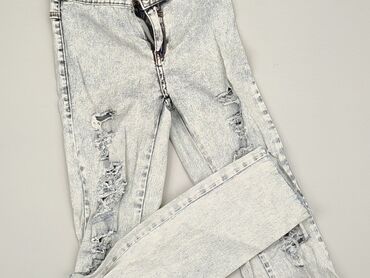 jeansowe rozkloszowane spódniczka: Jeans, S (EU 36), condition - Good