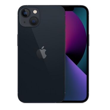 Apple iPhone: IPhone 13, Б/у, 128 ГБ, Midnight, Зарядное устройство, Защитное стекло, Чехол, 84 %