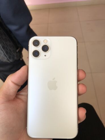 компьютеры бишкек: IPhone 11 Pro, Колдонулган, 256 ГБ, Күмүш, Каптама, 91 %