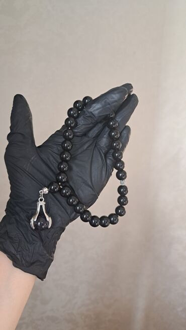 Təsbehlər: Təbii daşlardan hazırlanmış tesbih - Material: şəffaf-qonur tonlarda — 4