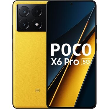 Poco: Poco X6 Pro 5G, Б/у, 256 ГБ, цвет - Желтый, 2 SIM