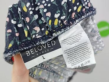 Women: Beloved, Material trousers for women, size L — 4
