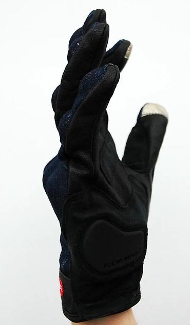 Oprema za bicikliste: Komine moto rukavice – teksas/leather hibrid - Gornji deo od tamnog — 6