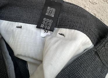 женский вещи: Мужские брюки, Zara, Б/у, цвет - Серый, Самовывоз — 3