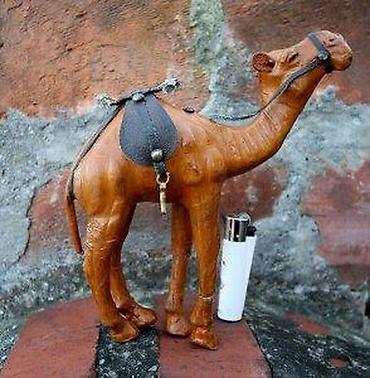 Figure: Vintage KOŽNA figura KAMILE. Handmade. ORIGINAL made in Egypt. Vintage — 5