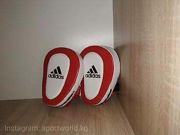 Перчатки: Боксерская лапа - ADIDAS Материал изготовления: натуральная 100% кожа — 3