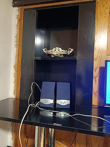 bulud mebel: TV altlığı və media rəf sistemi - Rəng: qara, parlaq səth - Quruluş — 1