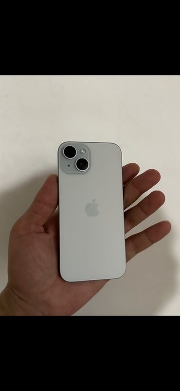 telefon islenmis: IPhone 15, 128 ГБ, Белый, Face ID