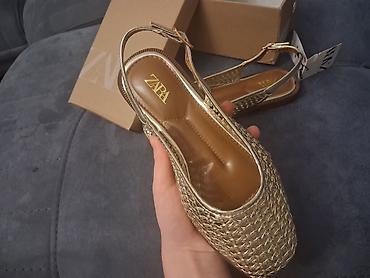 baletka: Baletkalar, Zara, Ölçü: 36, rəng - Qızılı, Yeni — 6
