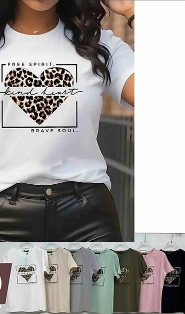 komplet lil solid ez: Majica sa printom „Free Spirit – Kind Heart – Brave Soul”. - Veliki — 1