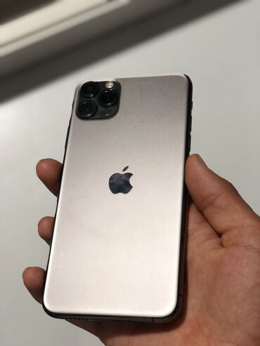 айфон 11 цена в кыргызстане: IPhone 11 Pro Max, Колдонулган, 256 ГБ, Кара, Каптама, 100 %