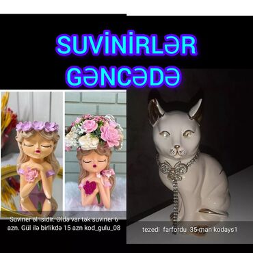 ikinci el çadır: Heykelcik Suvinir Şəkildə qiymət məlumat qeyd olunub unvan Gence